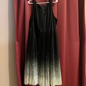 Gold and black cocktail dress